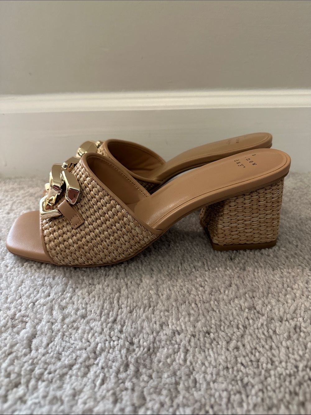A New Day - Fauna Raffia Mule Heel - Picture 2 of 3